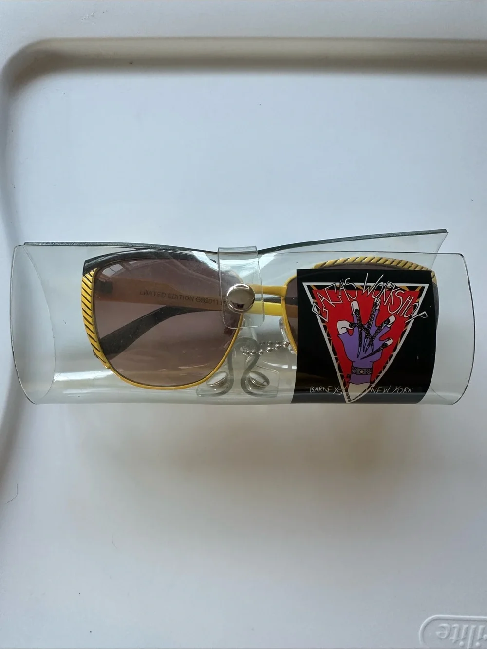 Gaga’s Workshop Limited Edition Yellow and Black Sunglasses Barney’s New York